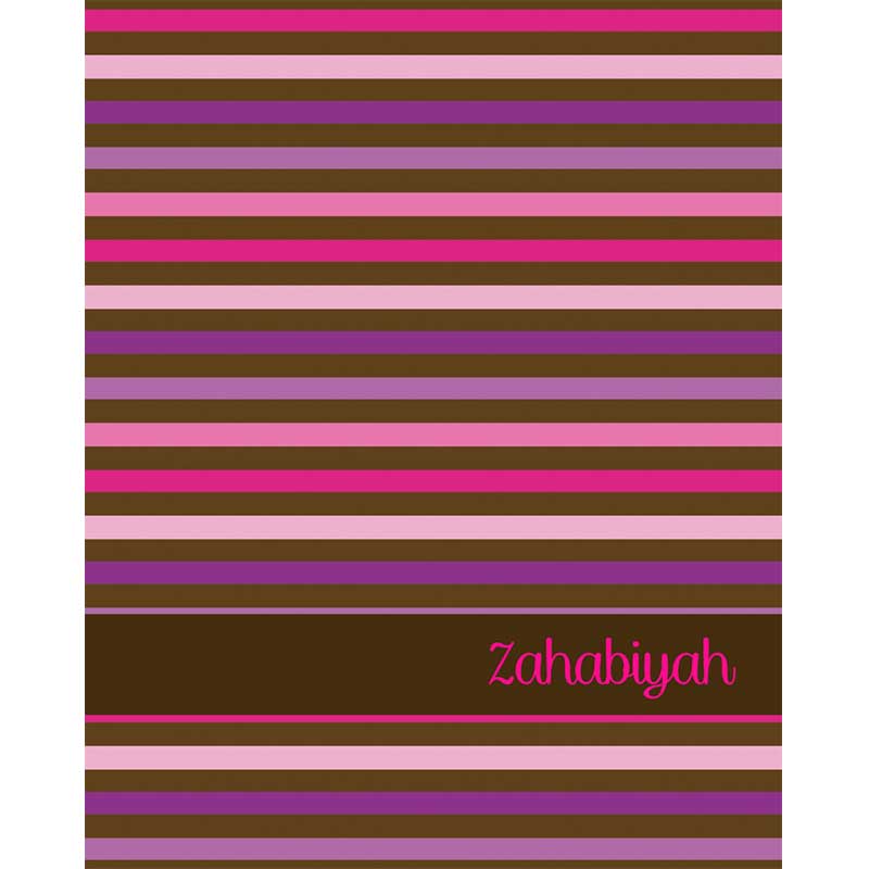 Pink Stripey Hardbound Notebook