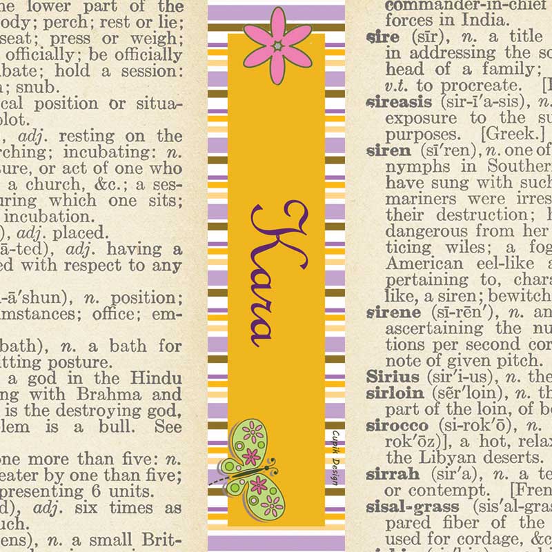 Pink Spring Flower Bookmarks