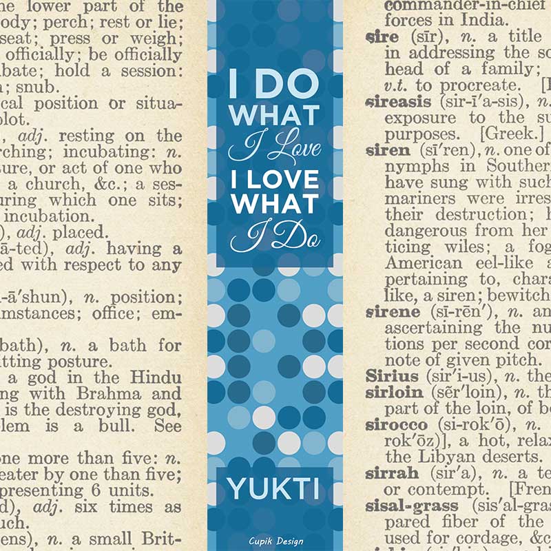 Dotty Blue Bookmarks