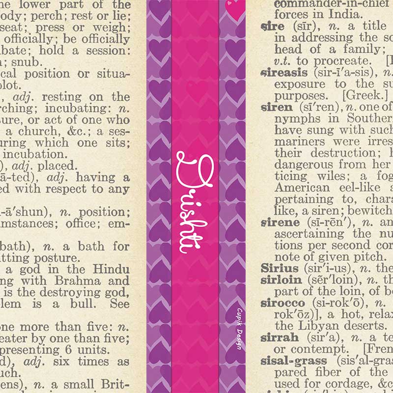 Purple Hearts Bookmarks