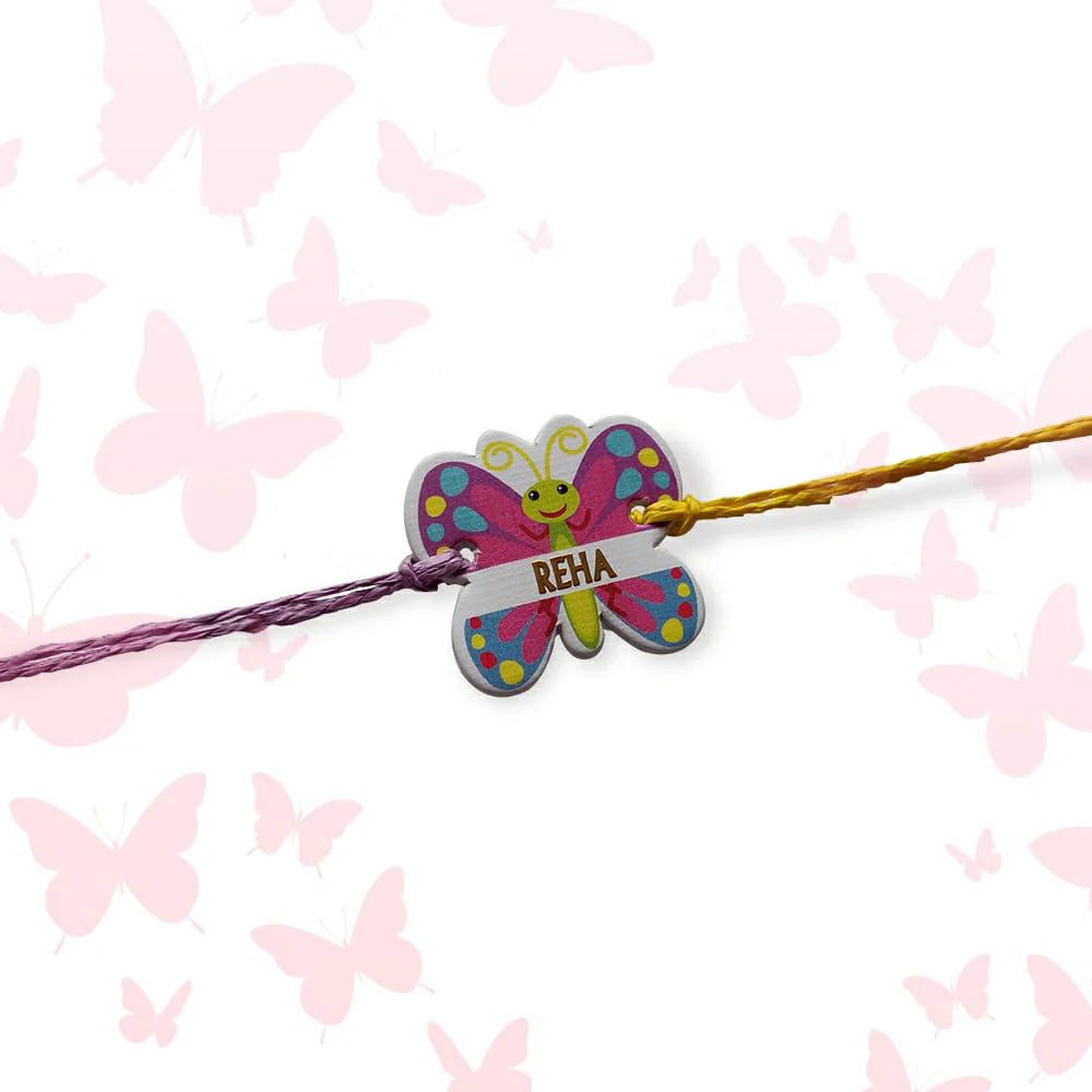 Babble Wrap Butterfly Craft Rakhi