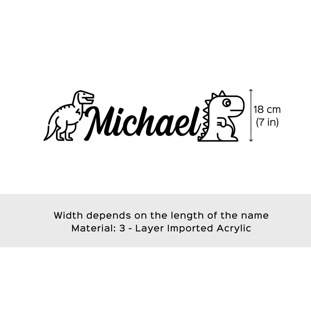 3 Layer Name Plaque- Stars