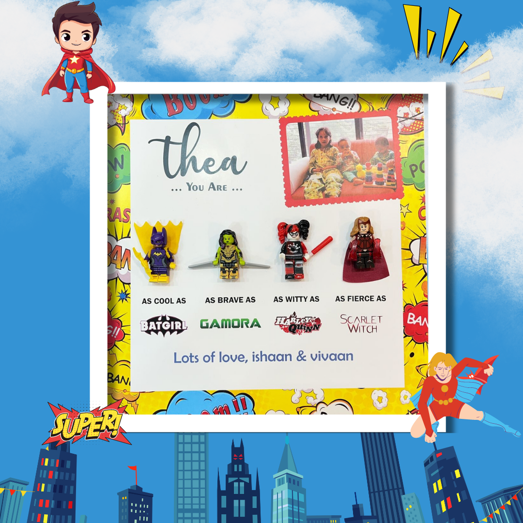 Babble Wrap 3D Super Sister Frame With Photo