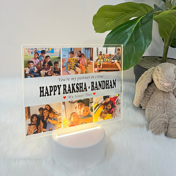 Babble Wrap Acrylic Night Lamp - Sister’s Shine