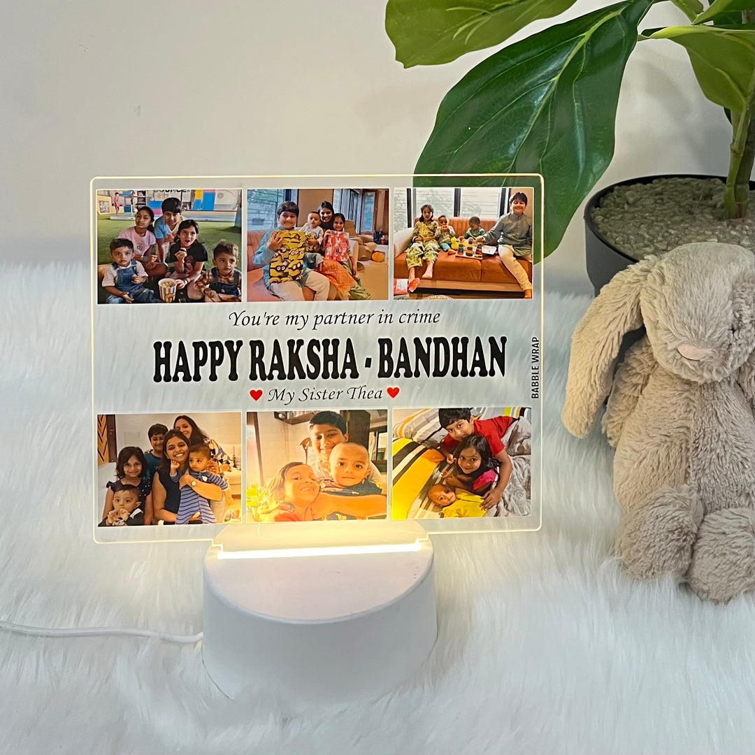 Babble Wrap Acrylic Night Lamp - Sister’s Shine