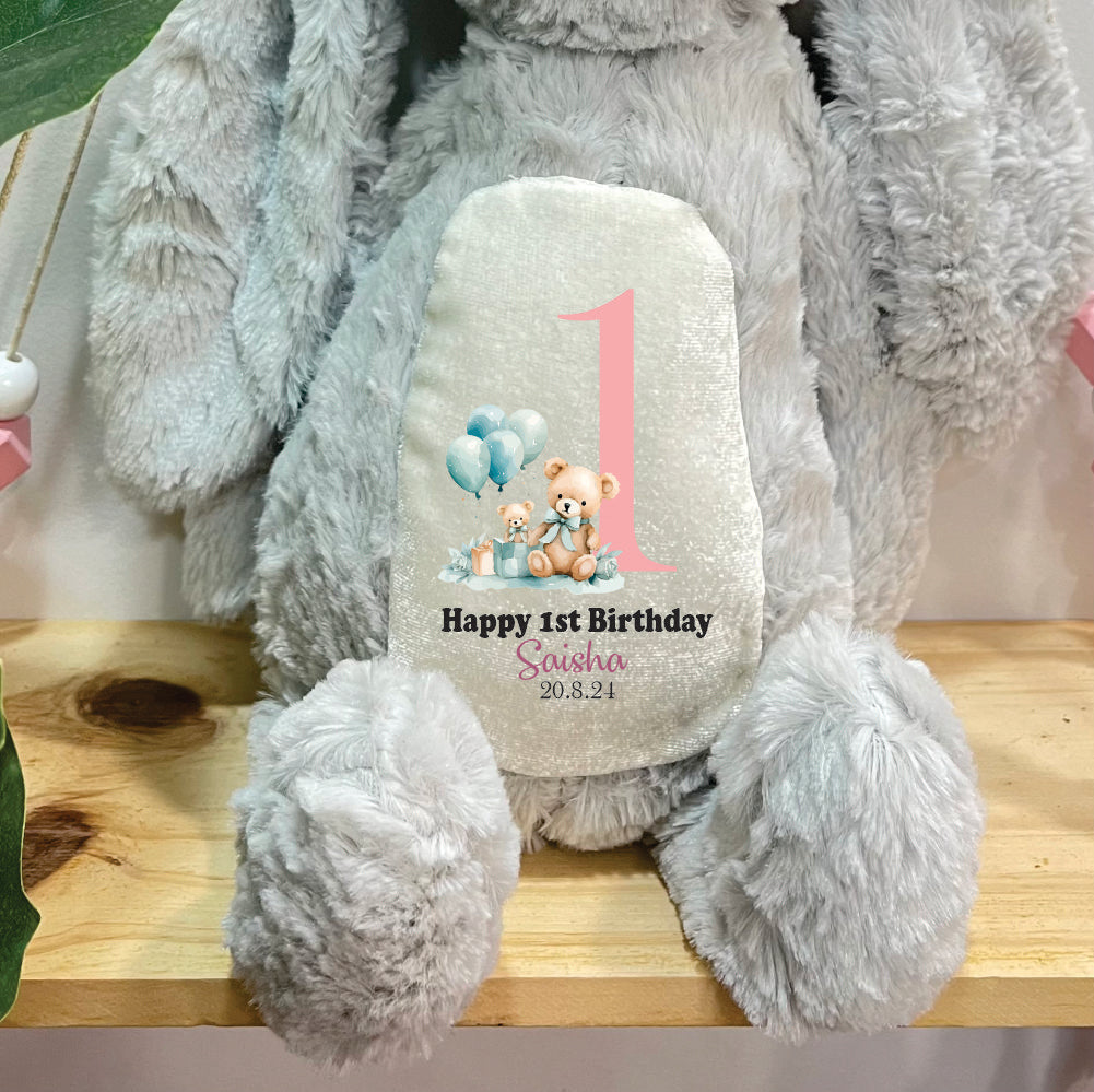 Babble Wrap Bella The Bunny - Birthday Bear