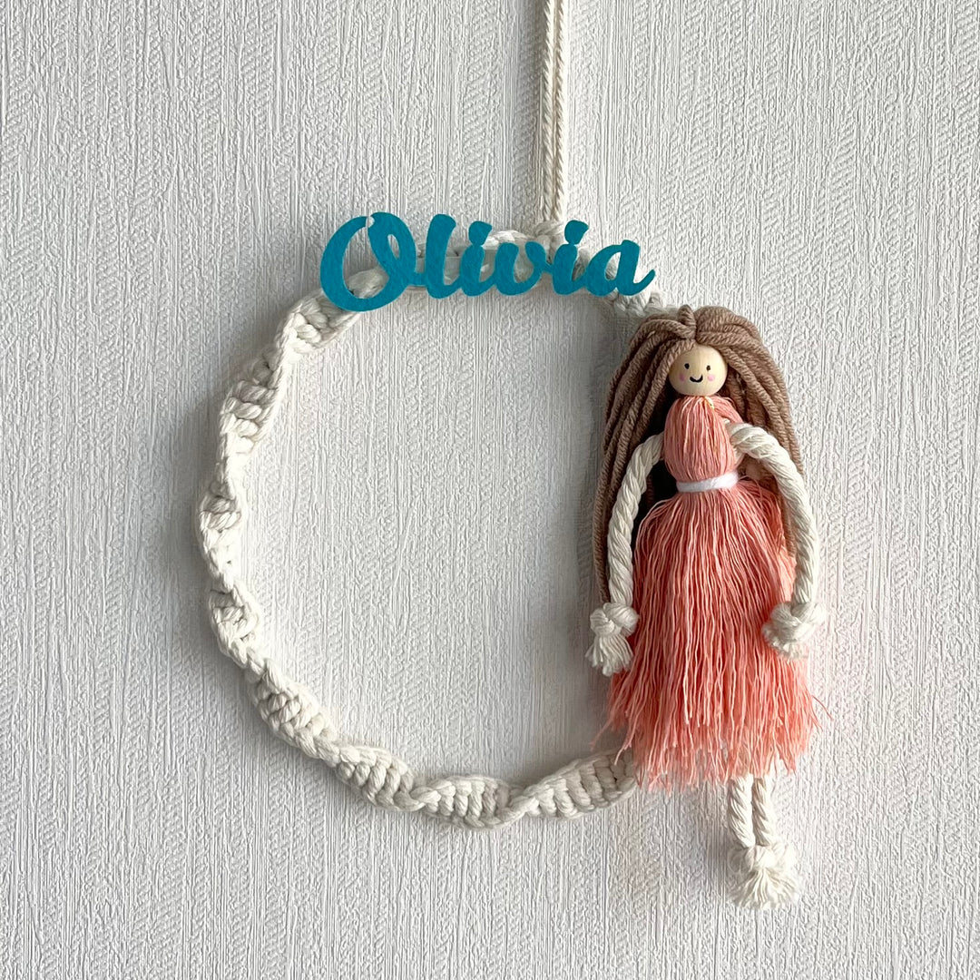 Babble Wrap Clara Macrame Name Hanging