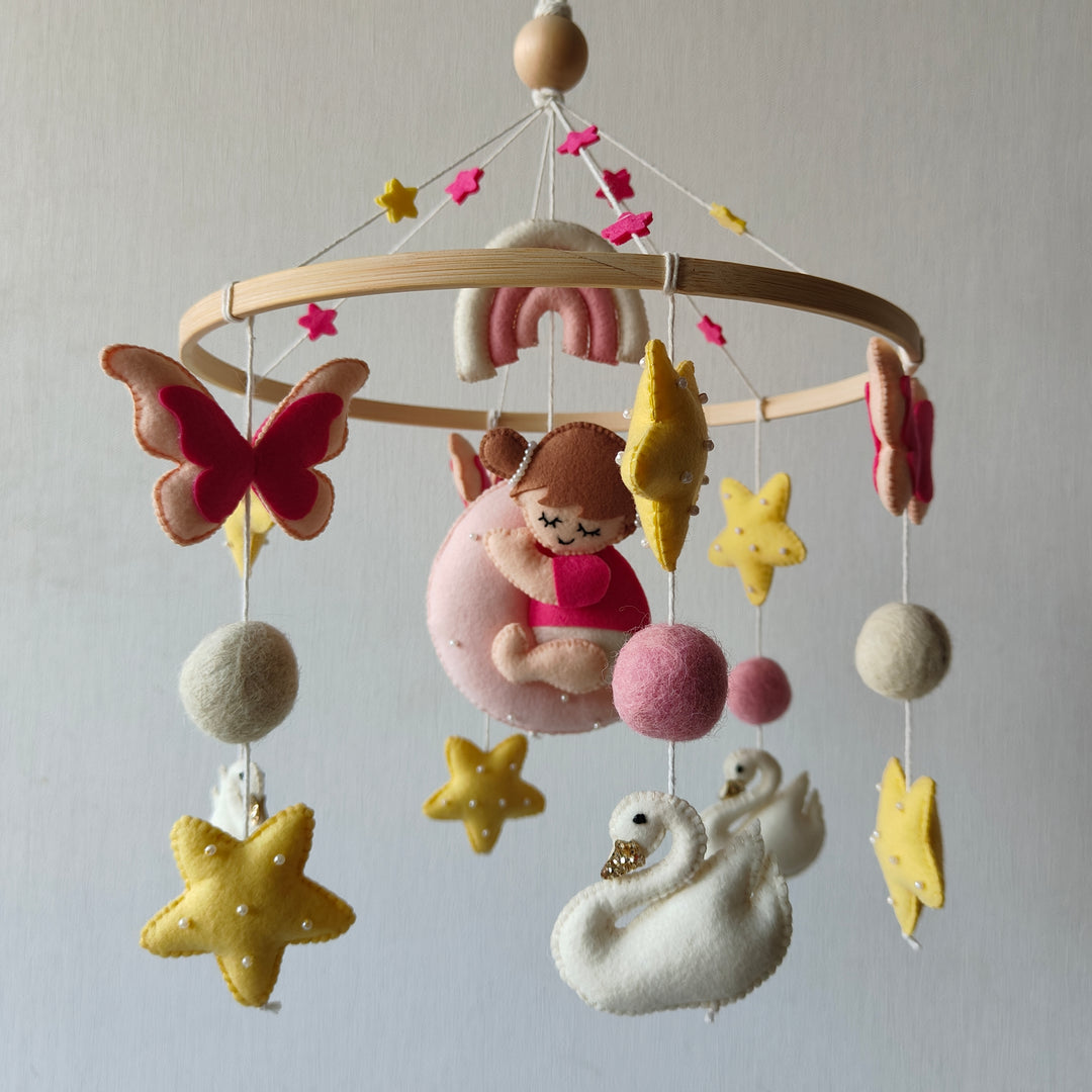 Babble Wrap Cot / Crib Mobile - Twinkling Princess