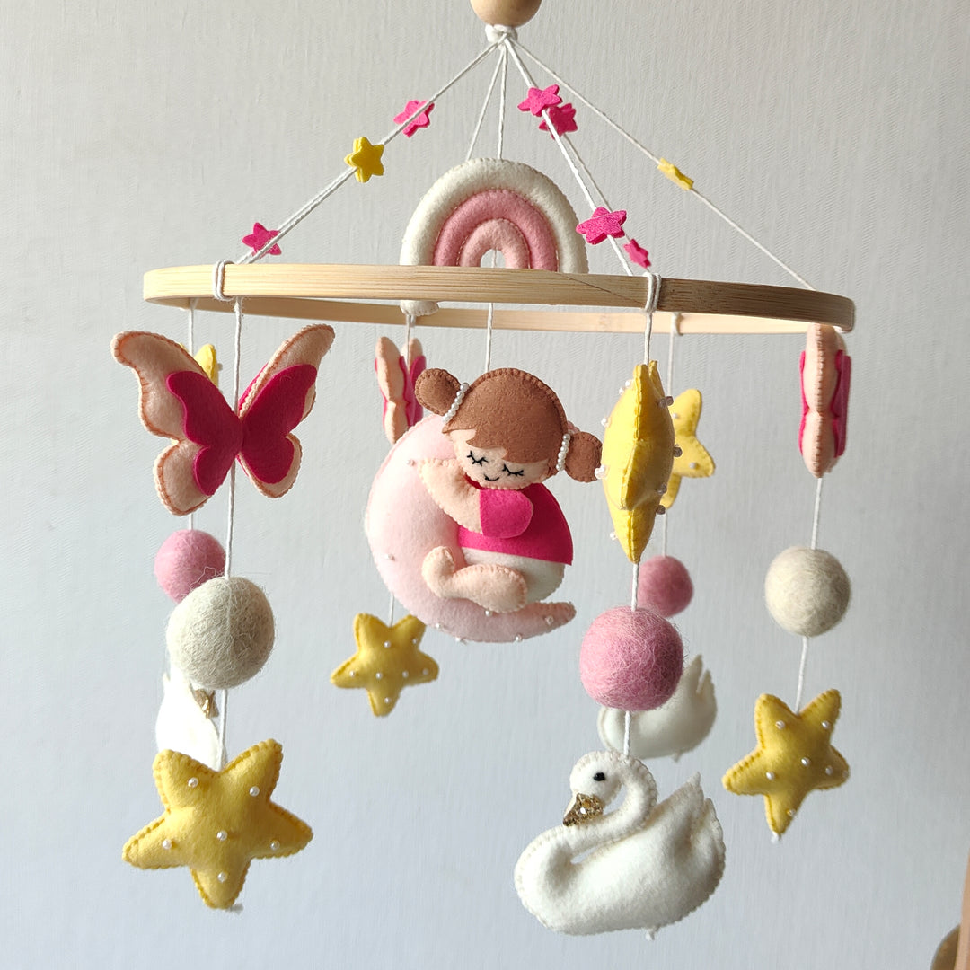 Babble Wrap Cot / Crib Mobile - Twinkling Princess