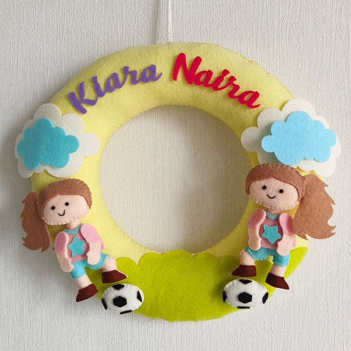 Babble Wrap Football Frenzy Name Hanging