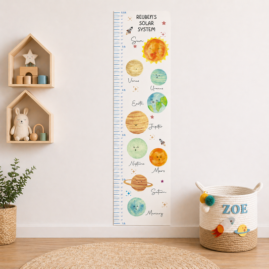 Babble Wrap Height Chart Wall Stickers - Cosmic Cheers