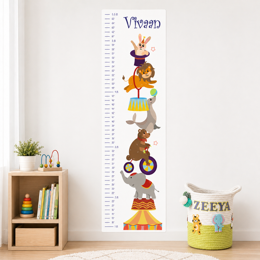 Babble Wrap Height Chart Wall Stickers - Little Circus