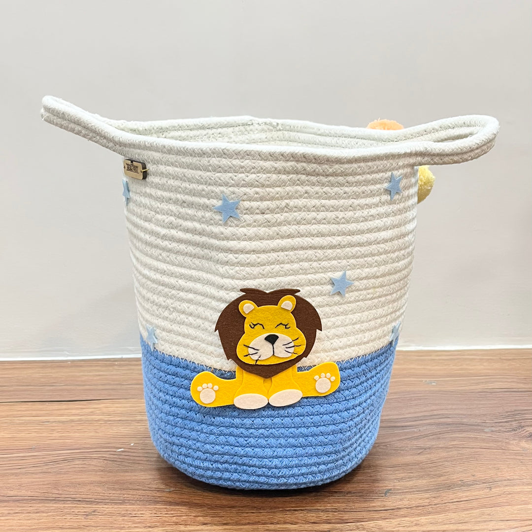 Babble Wrap Jute Cotton Storage Basket - Cuddle Cub