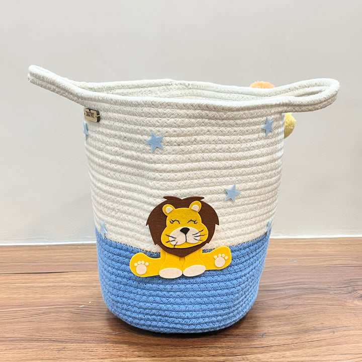 Babble Wrap Jute Cotton Storage Basket - Cuddle Cub