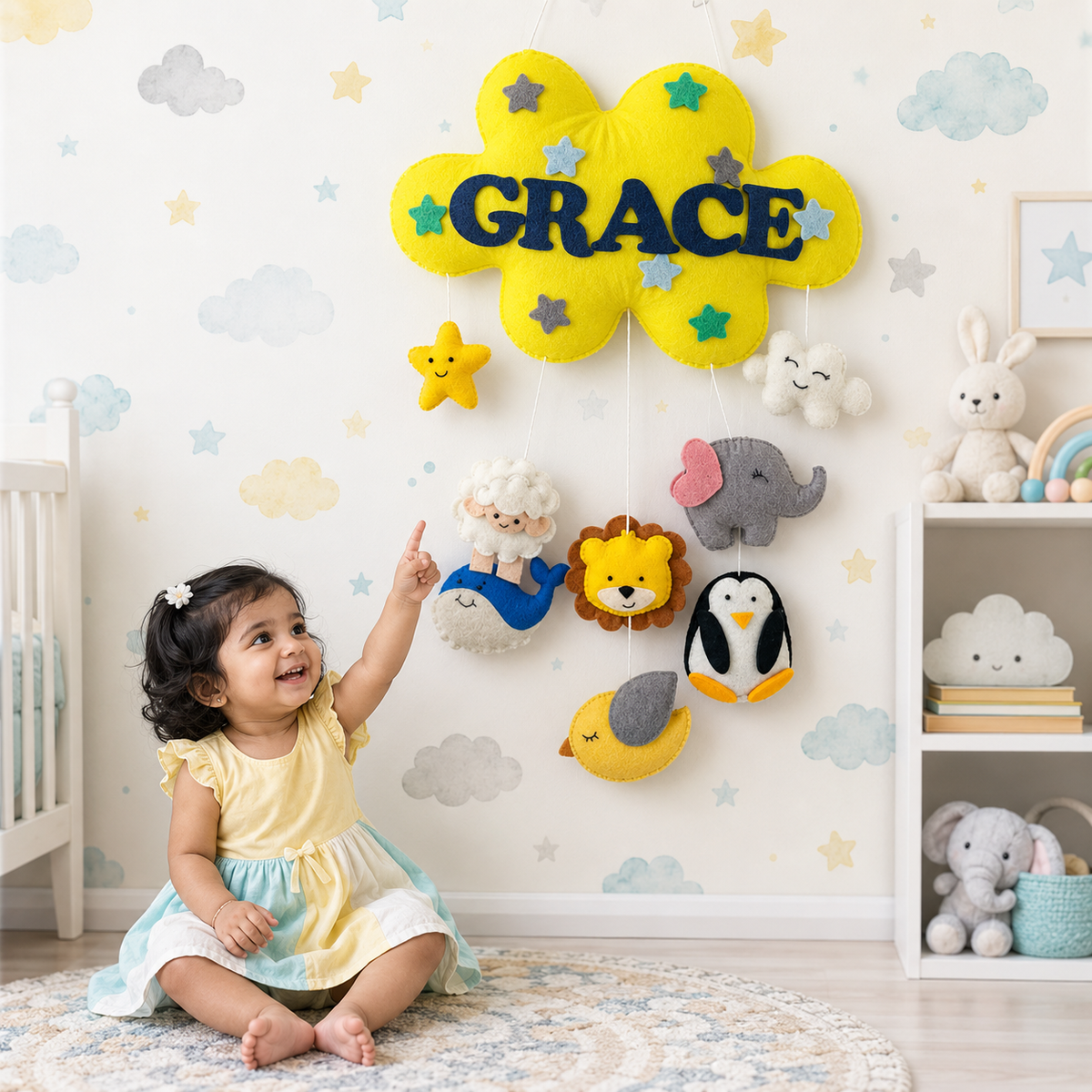 Babble Wrap  Animals Team Name Hanging