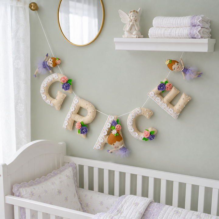 Babble Wrap Ballerina Name Bunting/Garland