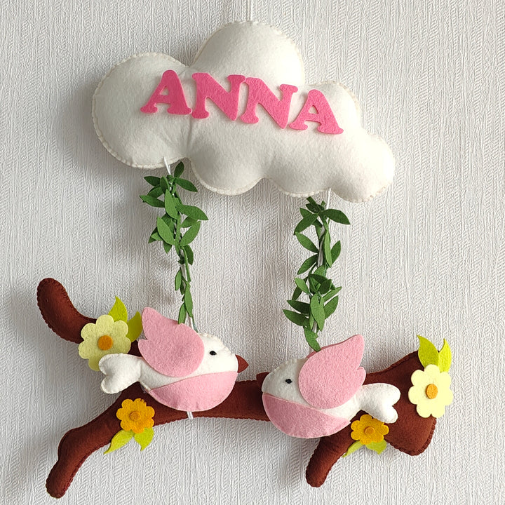 Babble Wrap Birdie Bliss Name Hanging