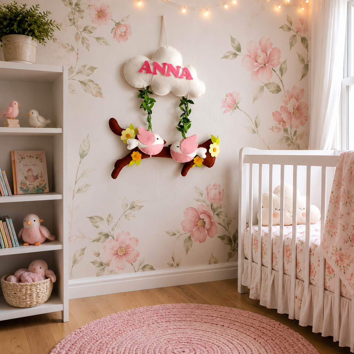 Babble Wrap Birdie Bliss Name Hanging