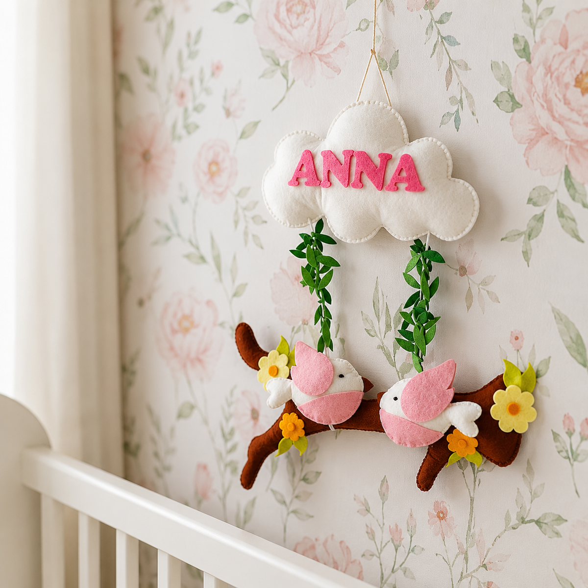 Babble Wrap Birdie Bliss Name Hanging