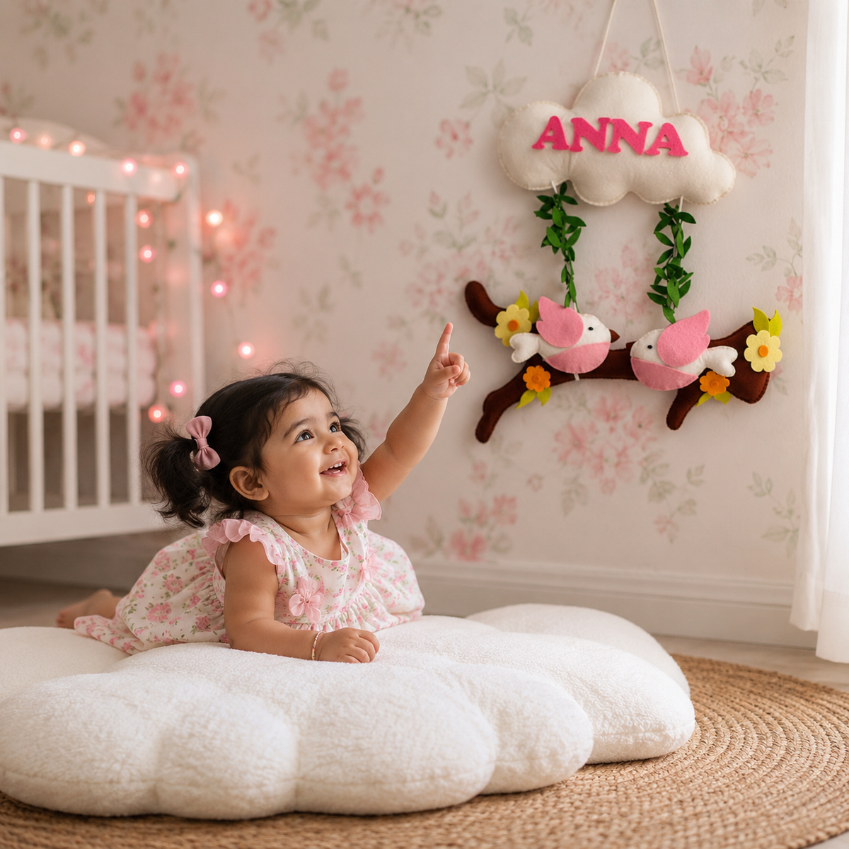 Babble Wrap Birdie Bliss Name Hanging