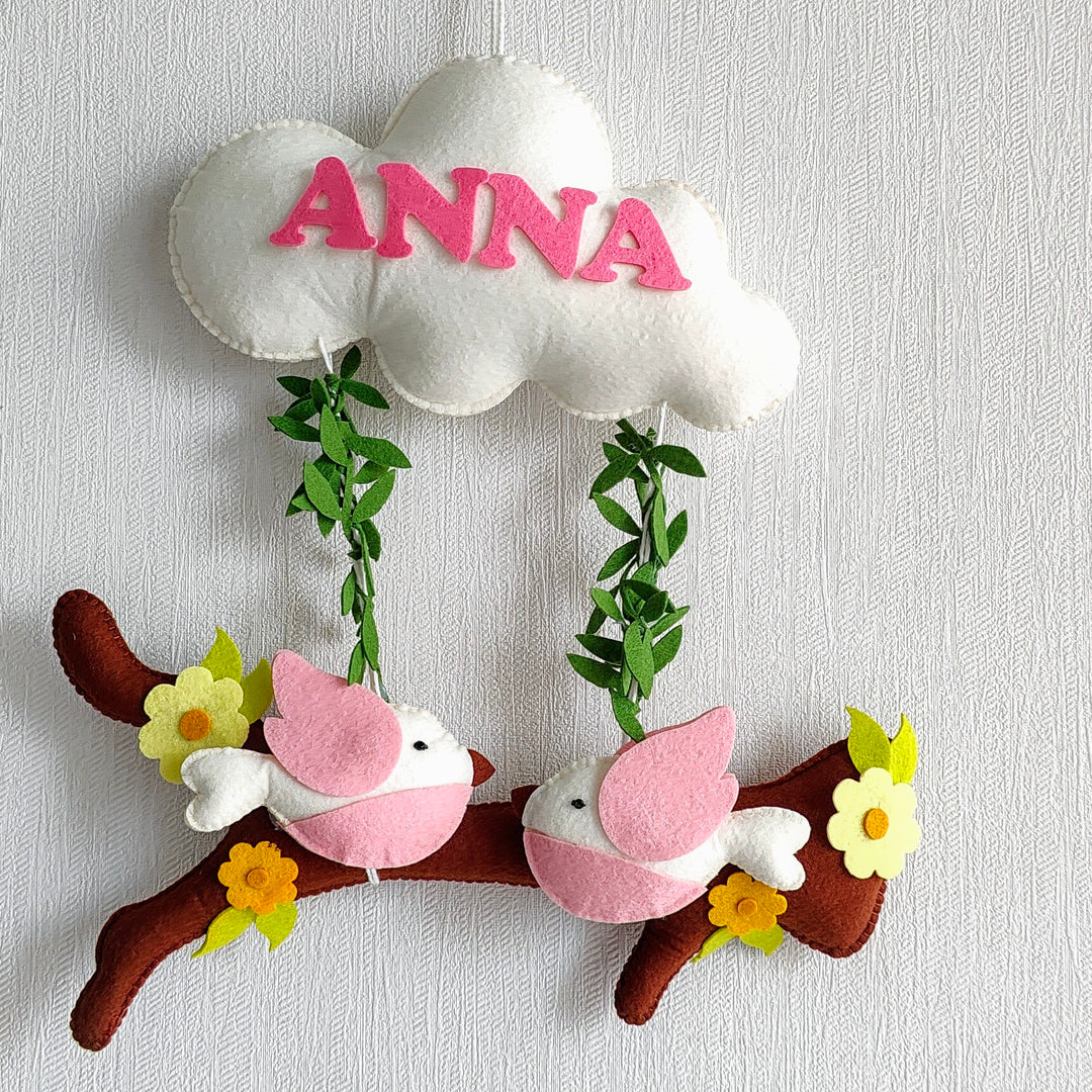 Babble Wrap Birdie Bliss Name Hanging