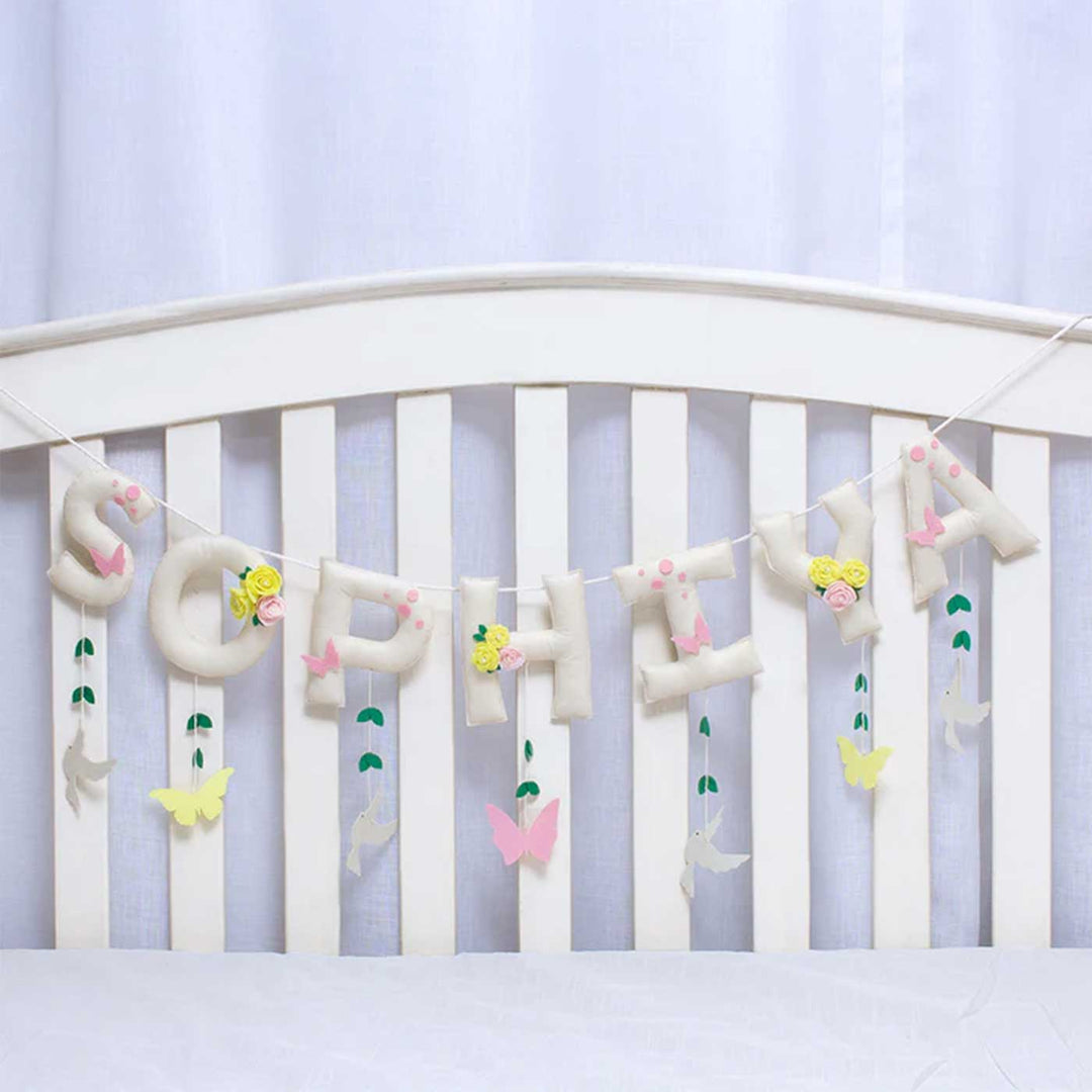 Babble Wrap Birds & Butterflies Name Bunting/Garland