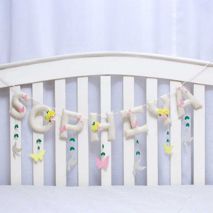 Babble Wrap Birds & Butterflies Name Bunting/Garland