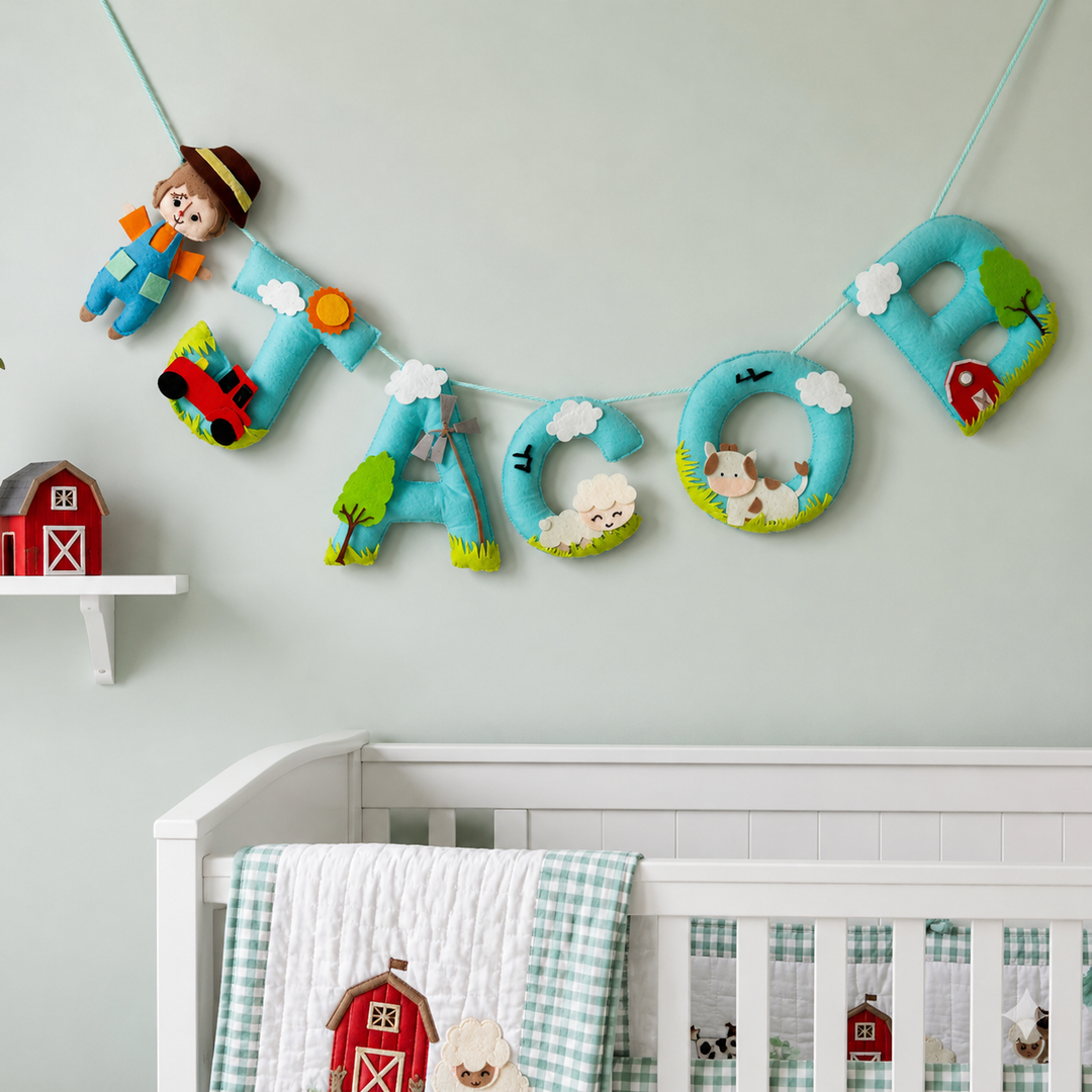 Babble Wrap Bob the Scarecrow Name Bunting/Garland