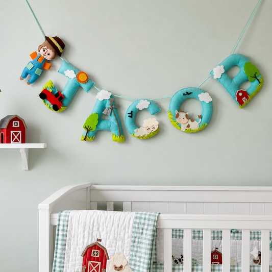 Babble Wrap Bob the Scarecrow Name Bunting/Garland