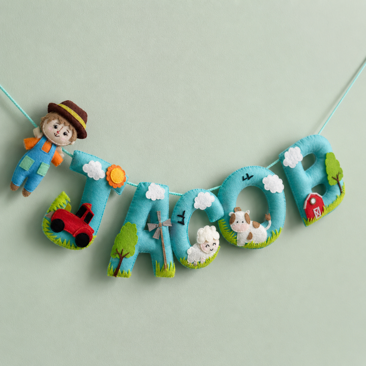 Babble Wrap Bob the Scarecrow Name Bunting/Garland