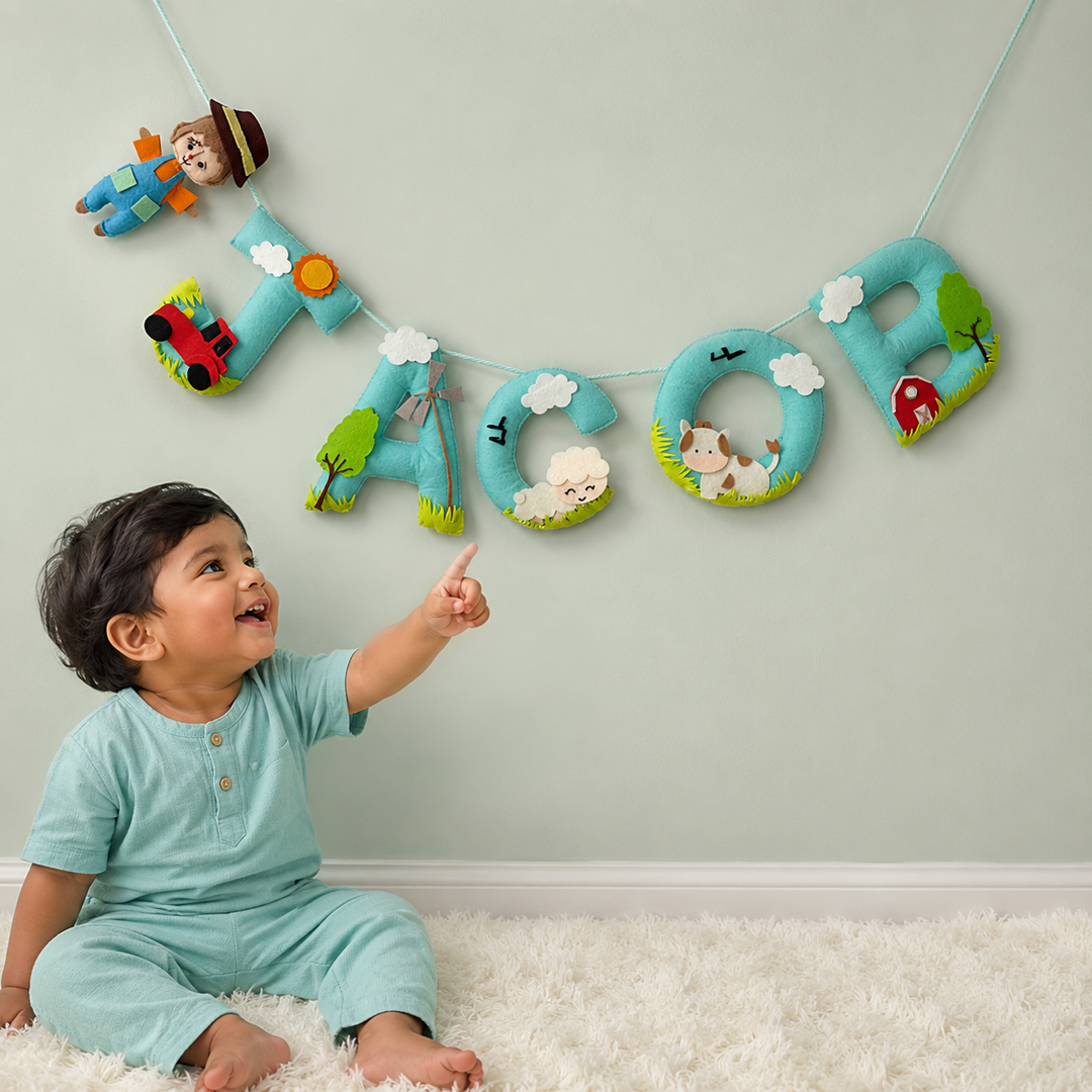 Babble Wrap Bob the Scarecrow Name Bunting/Garland