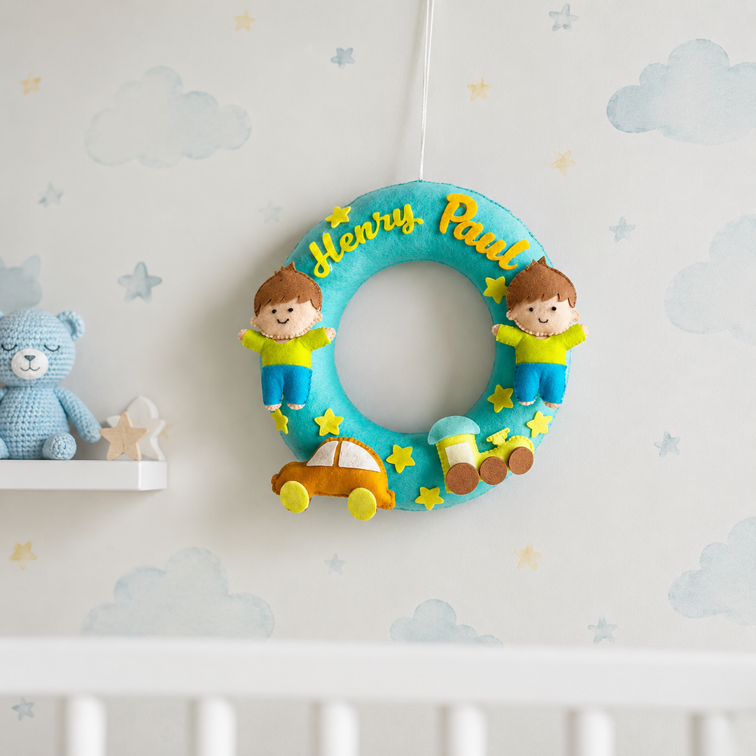 Babble Wrap Brothers Forever Name Hanging