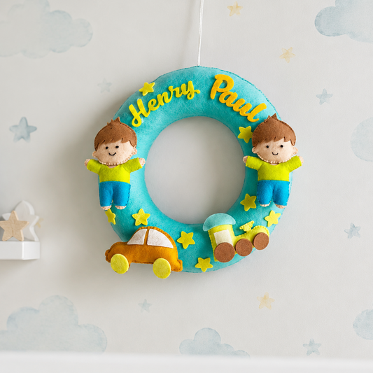 Babble Wrap Brothers Forever Name Hanging