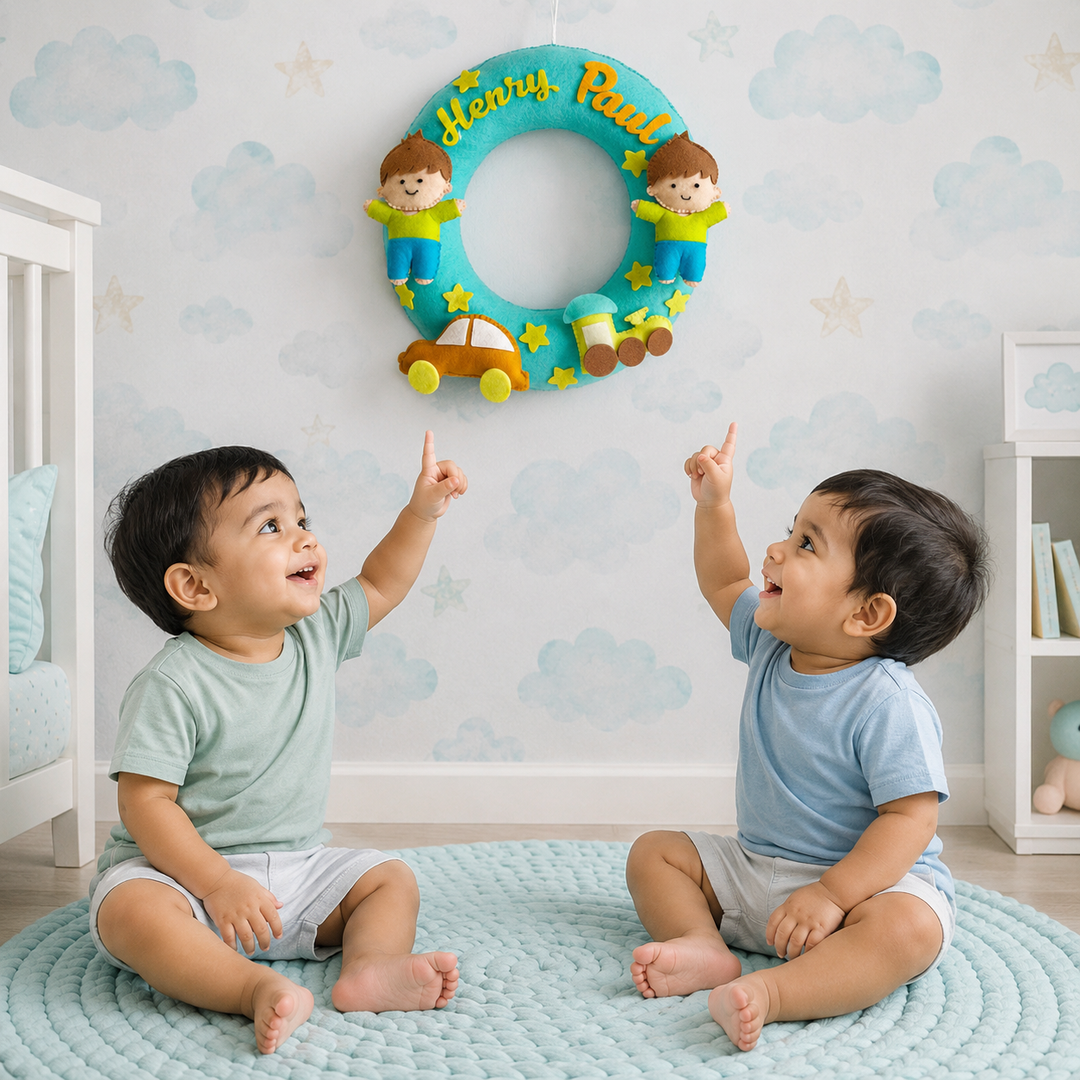 Babble Wrap Brothers Forever Name Hanging