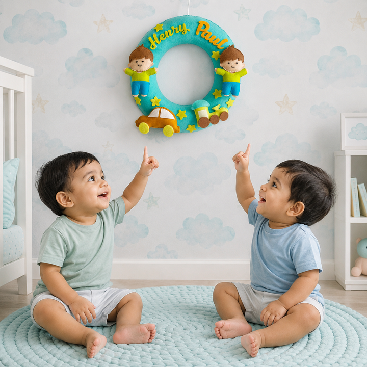 Babble Wrap Brothers Forever Name Hanging