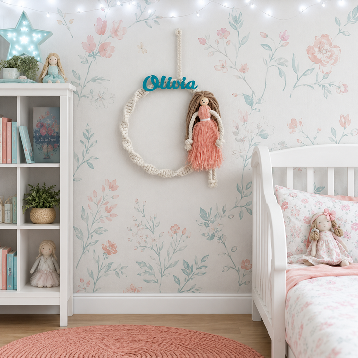 Babble Wrap Clara Macrame Name Hanging