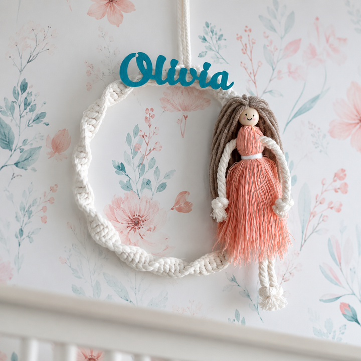 Babble Wrap Clara Macrame Name Hanging