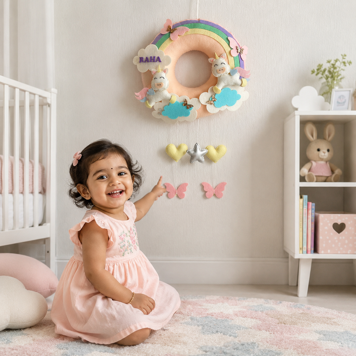 Babble Wrap Cloud Nine Unicorn Name Hanging