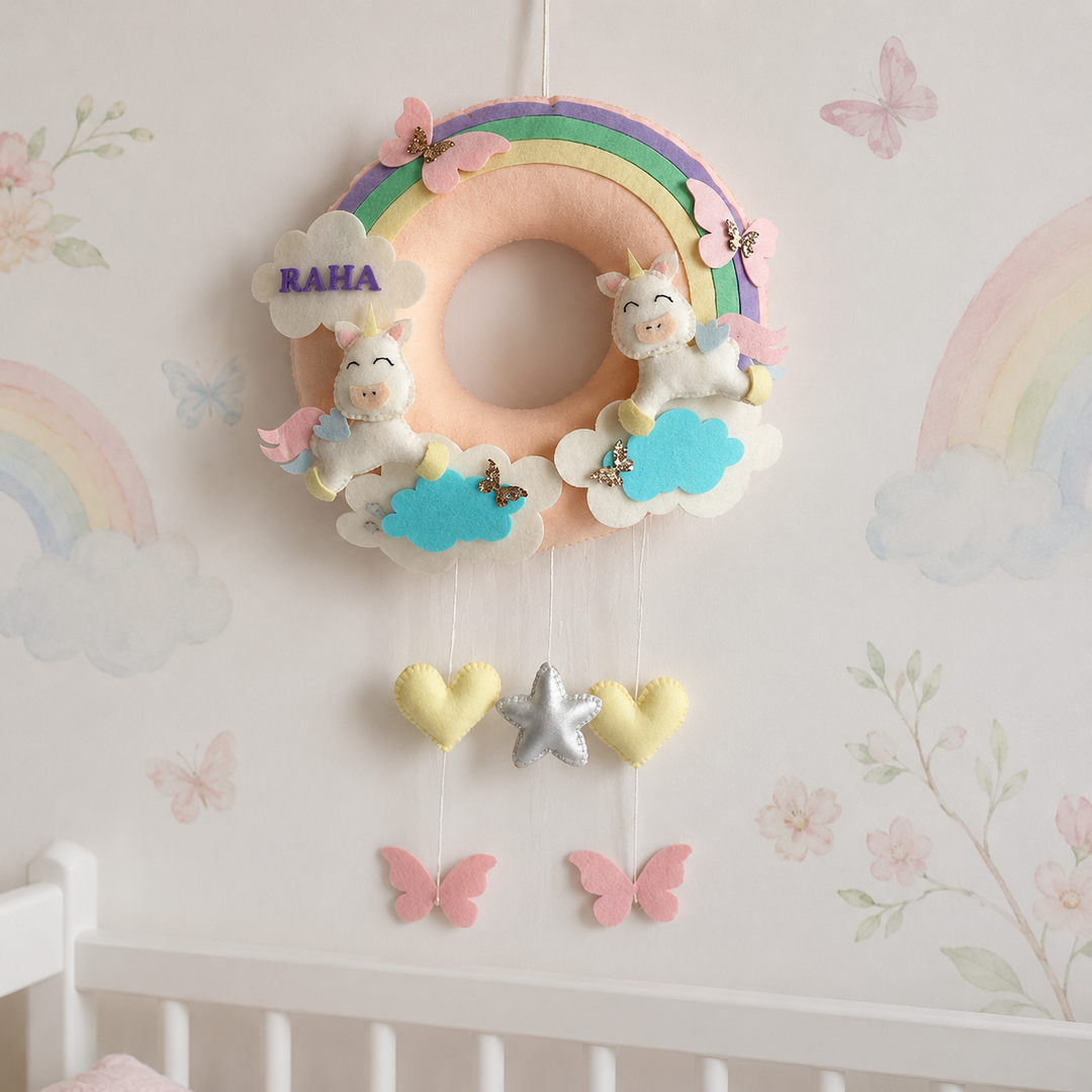 Babble Wrap Cloud Nine Unicorn Name Hanging
