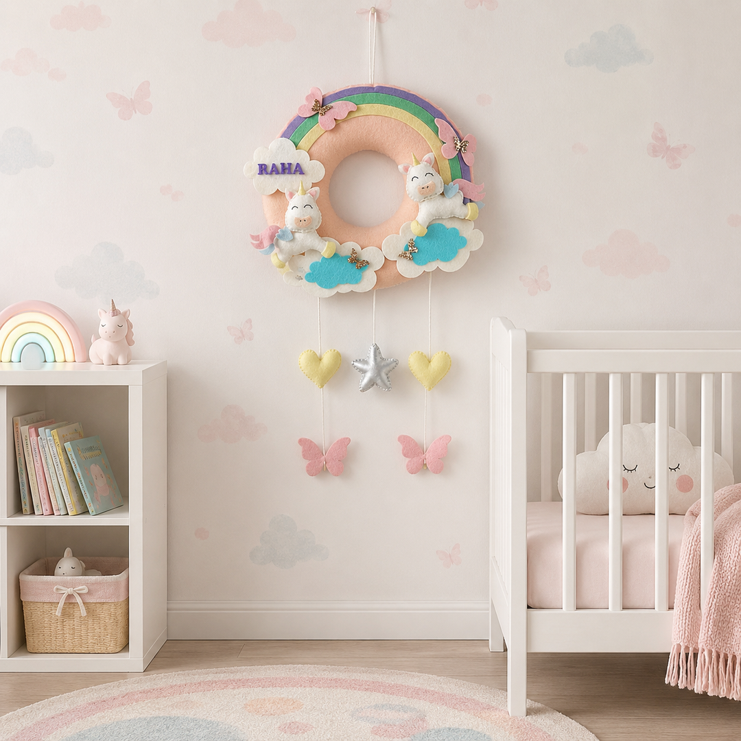 Babble Wrap Cloud Nine Unicorn Name Hanging