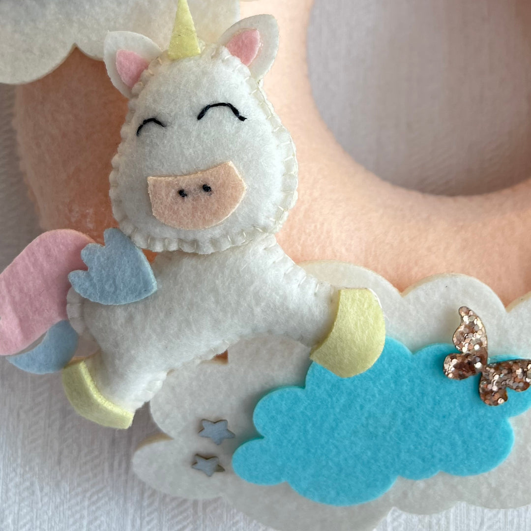 Babble Wrap Cloud Nine Unicorn Name Hanging