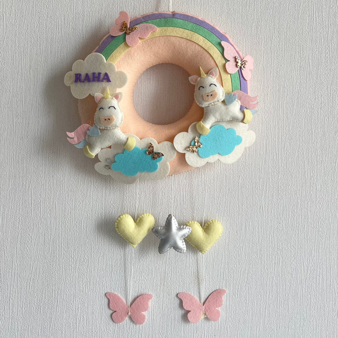 Babble Wrap Cloud Nine Unicorn Name Hanging