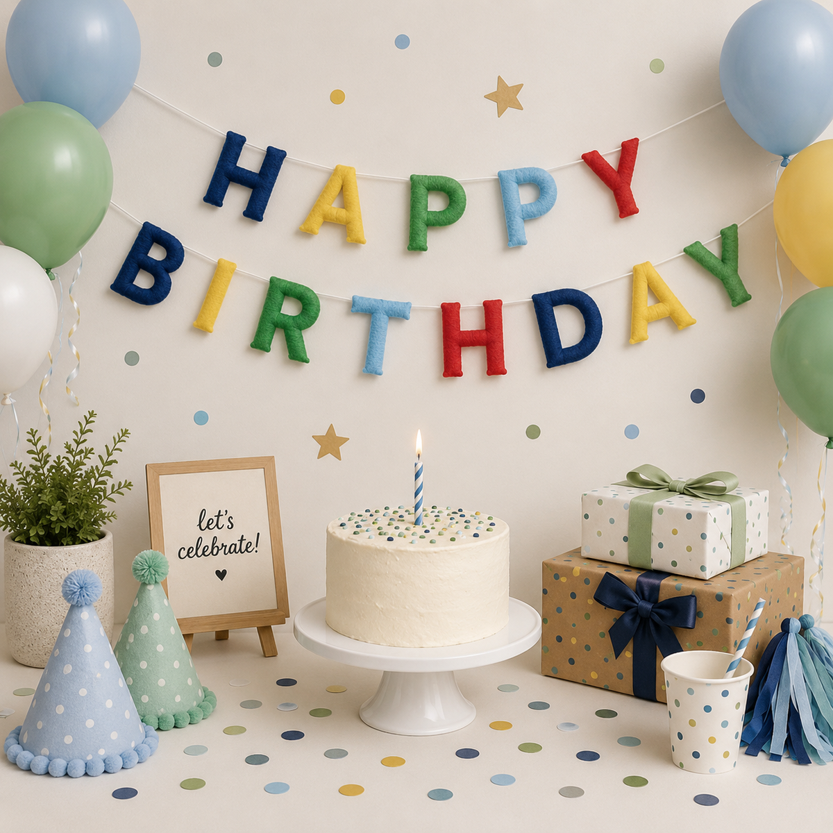 Babble Wrap ColourPop Birthday Bunting/Garland