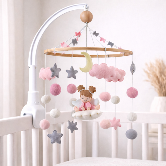 Babble Wrap Cot / Crib Mobile - Angel’s Cloud Haven