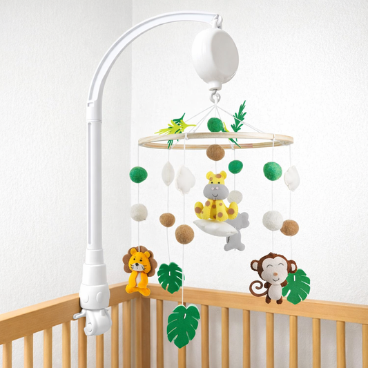 Babble Wrap Cot / Crib Mobile - Animal Adventure