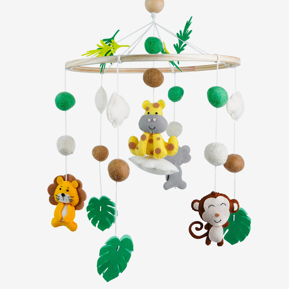 Babble Wrap Cot / Crib Mobile - Animal Adventure
