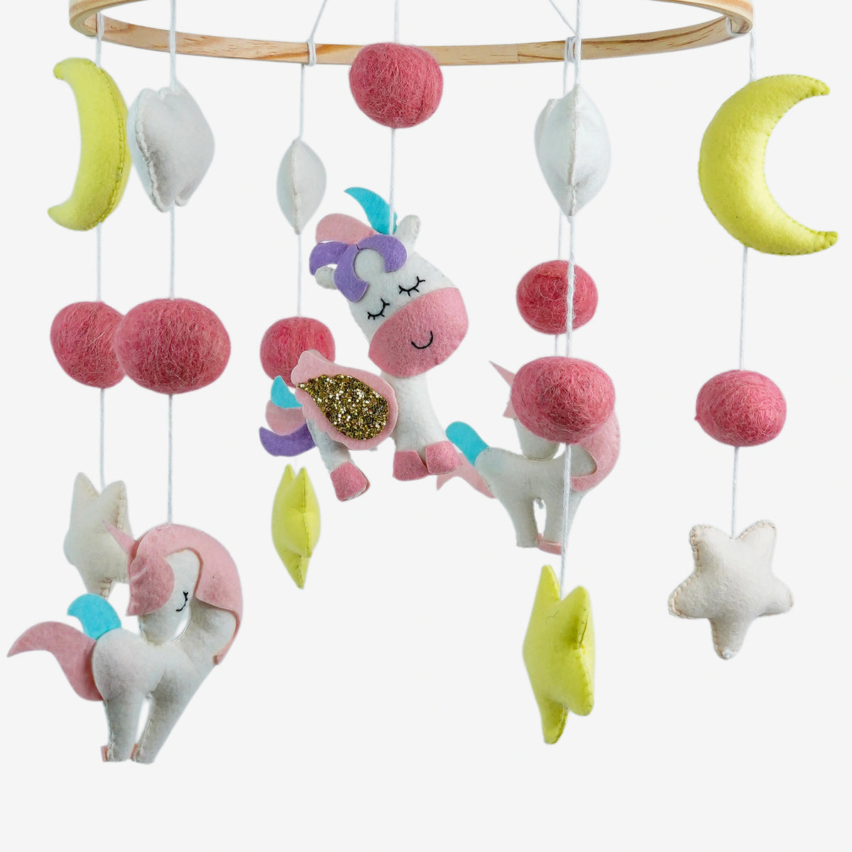 Babble Wrap Cot / Crib Mobile - Dreamy Unicorn