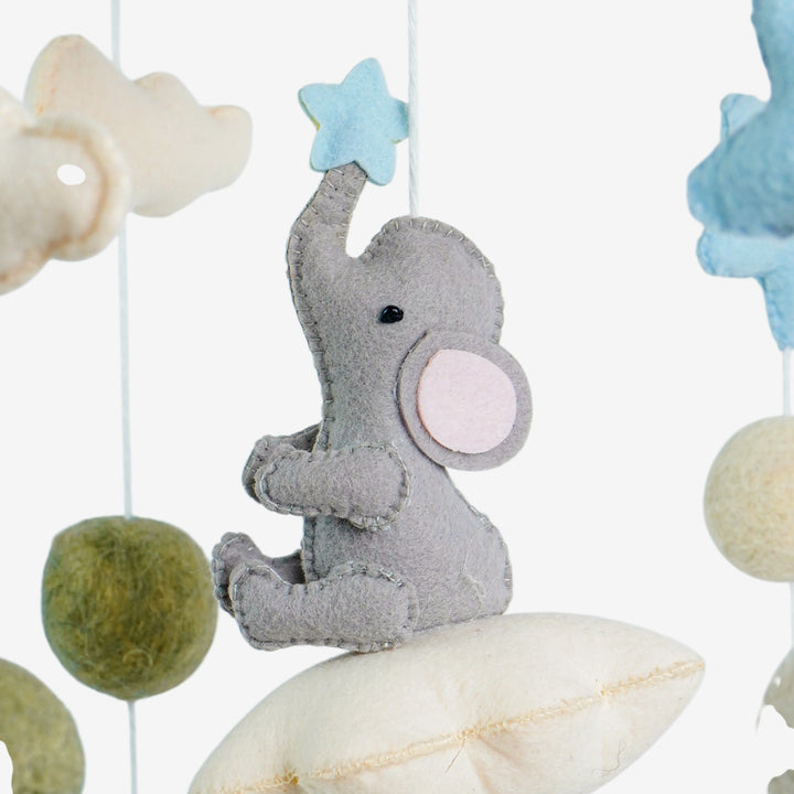 Babble Wrap Cot / Crib Mobile - Ellie in the Sky