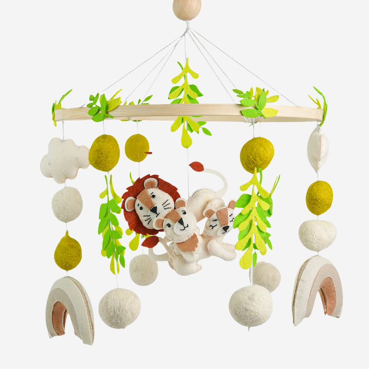 Babble Wrap Cot / Crib Mobile - King of the Jungle