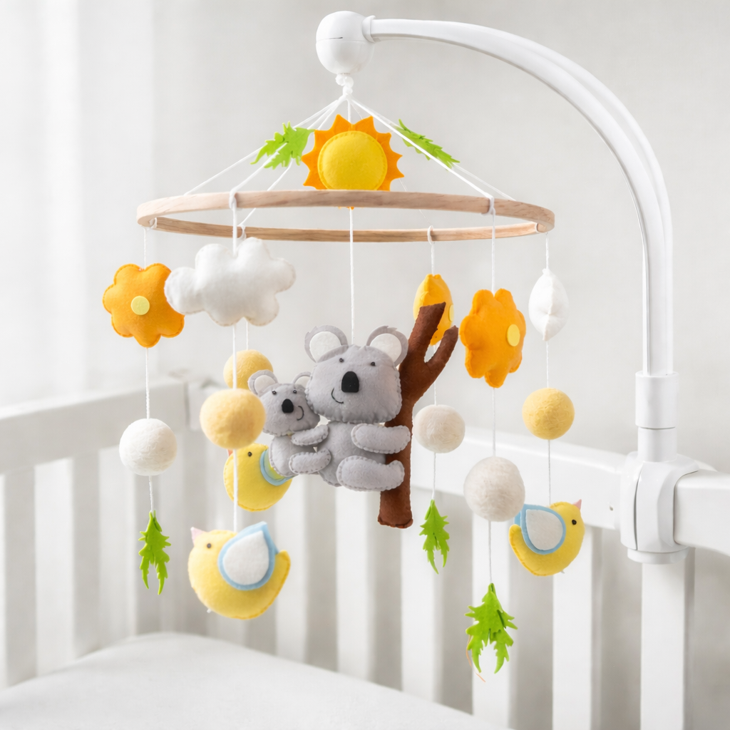 Babble Wrap Cot / Crib Mobile - Koala Sunshine Dreams